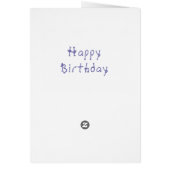 Happy Birthday Card Little Sailor Boy (Hinten)