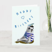 Happy Birthday Card Little Siegel Sailor Karte (Vorderseite)