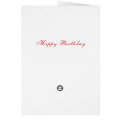 Happy Birthday Card Little Tulip Girl (Hinten)