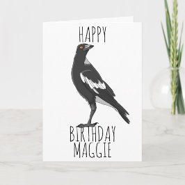 Happy Birthday Card mit australischer Magie Karte