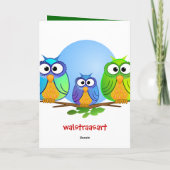 Happy Birthday Card mit Bunny Karte (Rückseite)