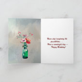 Happy Birthday Card mit hübschen Blume Karte (Innenseite)