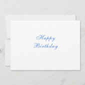 Happy Birthday Card mit Little Donkey und Daisy (Rückseite)