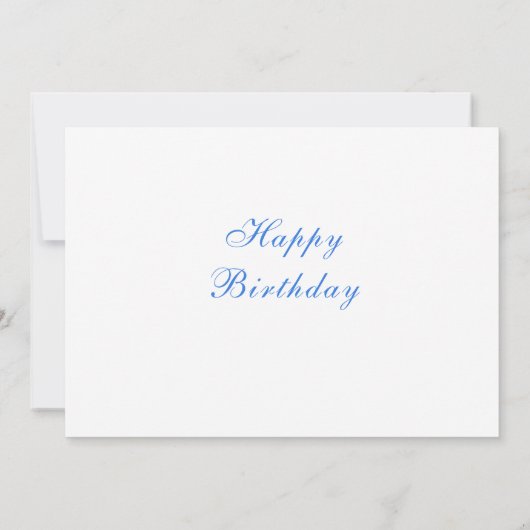 Happy Birthday Card mit Little Donkey und Daisy (Rückseite)