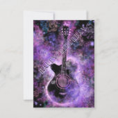 Happy Birthday Card mit musikalischem Gitarrendesi Karte (Vorderseite)