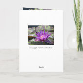 Happy Birthday Card mit Tulpen sagen Karte (Rückseite)