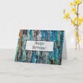 Happy Birthday Card Nautical Ropes Themed Karte (Gelbe Blume)