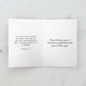 Happy Birthday Card Orange Vines Karte (Innenseite)