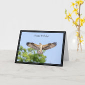 Happy Birthday Card Osprey Karte (Gelbe Blume)