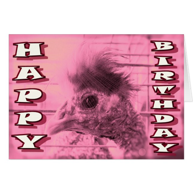 HAPPY BIRTHDAY Card, per Bob Hall (Vorderseite (Horizontal))