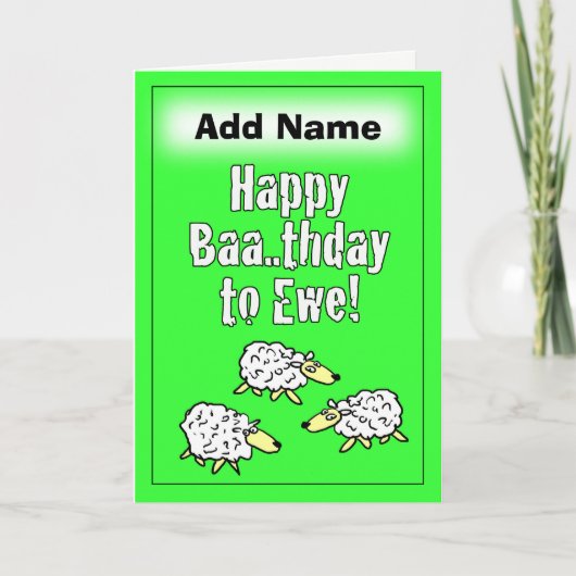 Happy Birthday Card - Personalisieren Sie Front &  Karte (Vorderseite)