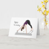 Happy Birthday Card Pilates Reformer Karte (Gelbe Blume)