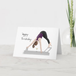 Happy Birthday Card Pilates Reformer Karte