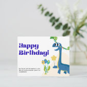 Happy Birthday Card Postkarte (Stehend Vorderseite)