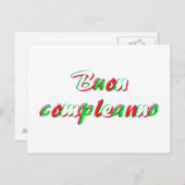 Happy Birthday Card Postkarte (Vorne/Hinten)