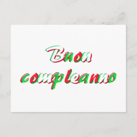 Happy Birthday Card Postkarte (Vorderseite)