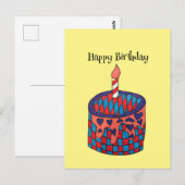 Happy Birthday Card Postkarte (Vorne/Hinten)