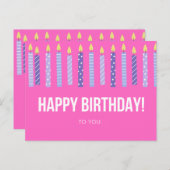 Happy Birthday Card Postkarte (Vorne/Hinten)