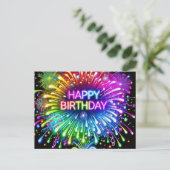 Happy Birthday Card Postkarte (Stehend Vorderseite)