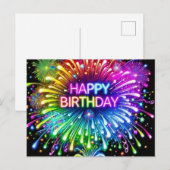 Happy Birthday Card Postkarte (Vorne/Hinten)