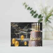 Happy Birthday Card Postkarte (Stehend Vorderseite)