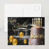 Happy Birthday Card Postkarte (Vorne/Hinten)