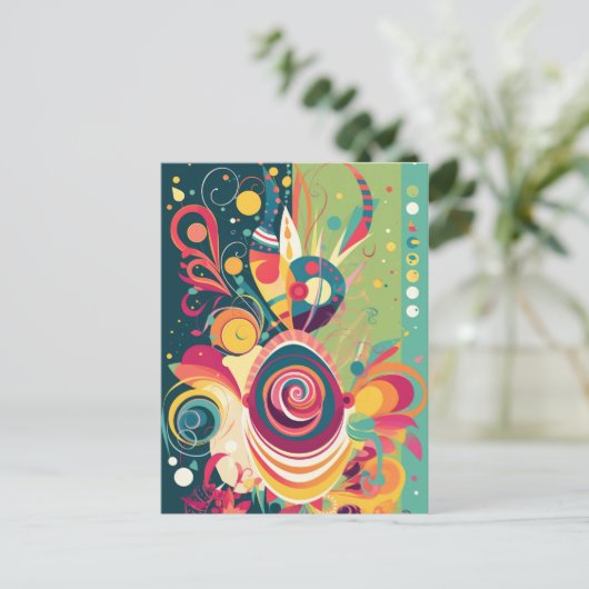 Happy Birthday Card Postkarte (Stehend Vorderseite)