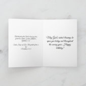 Happy Birthday Card Red Collage Karte (Innenseite)