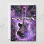 Happy Birthday Card Romantic Gitarre (Rückseite)