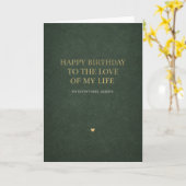 happy birthday card romantic karte (Gelbe Blume)