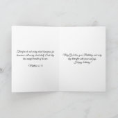 Happy Birthday Card Rosa mit Blume Collage Karte (Innenseite)