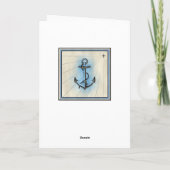 Happy Birthday Card Sailboat and Lighthouse Karte (Rückseite)