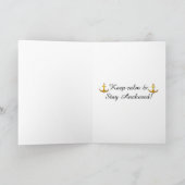 Happy Birthday Card Sailboat and Lighthouse Karte (Innenseite)