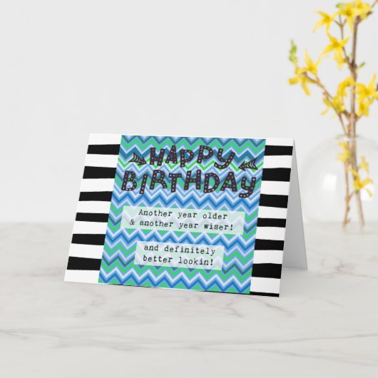 Happy Birthday Card, Spaß Funny Karte (Gelbe Blume)