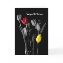 Happy Birthday Card Tulips