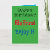 Happy Birthday Card von Best Friend Karte (Vorderseite)