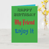 Happy Birthday Card von Best Friend Karte (Gelbe Blume)