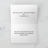 Happy Birthday Card Winter Karte (Innenseite)