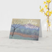 Happy Birthday Card Winter Karte (Gelbe Blume)