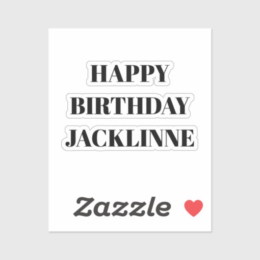 Happy Birthday Card You Can Use In All Contextes Aufkleber (Blatt)