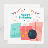Happy Birthday Cards, Funny Geburtstagskarten (Vorne/Hinten)
