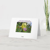 Happy Birthday Cards Iris Blume Einzigartig Karte (Rückseite)