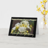 Happy Birthday Cards Iris Blume Einzigartig Karte (Gelbe Blume)