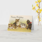 Happy Birthday Cards - Kittys Karte (Gelbe Blume)