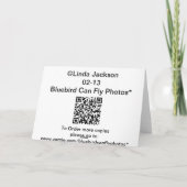 Happy Birthday Caribbean Style Karte (Rückseite)