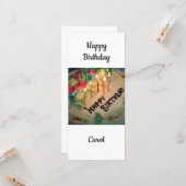 Happy Birthday Carol Karte (Vorderseite/Rückseite Beispiel)