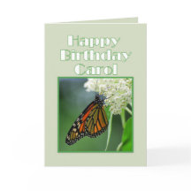 Happy Birthday Carol Monarch Butterfly