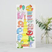 Happy Birthday Cartoon Blubble Characters (Stehend Vorderseite)