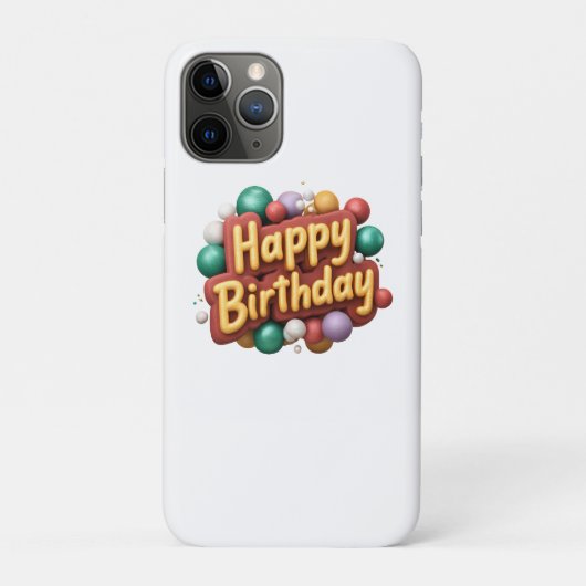 happy birthday Case-Mate iPhone hülle (Rückseite)
