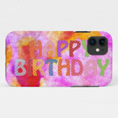 Happy Birthday Case-Mate iPhone Hülle (Rückseite (Horizontal))